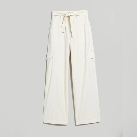 Madewell Pants - Madewell Griff Superwide-Leg Cargo Pants in Garment Dye Vintage Canvas Size 27